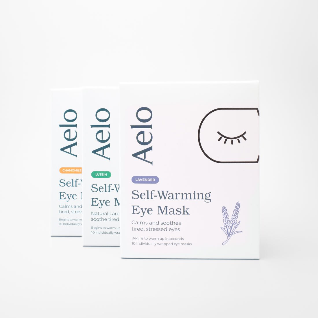 Triluxe Fragrance Collection | Self Heating Eye Mask (30 Masks)