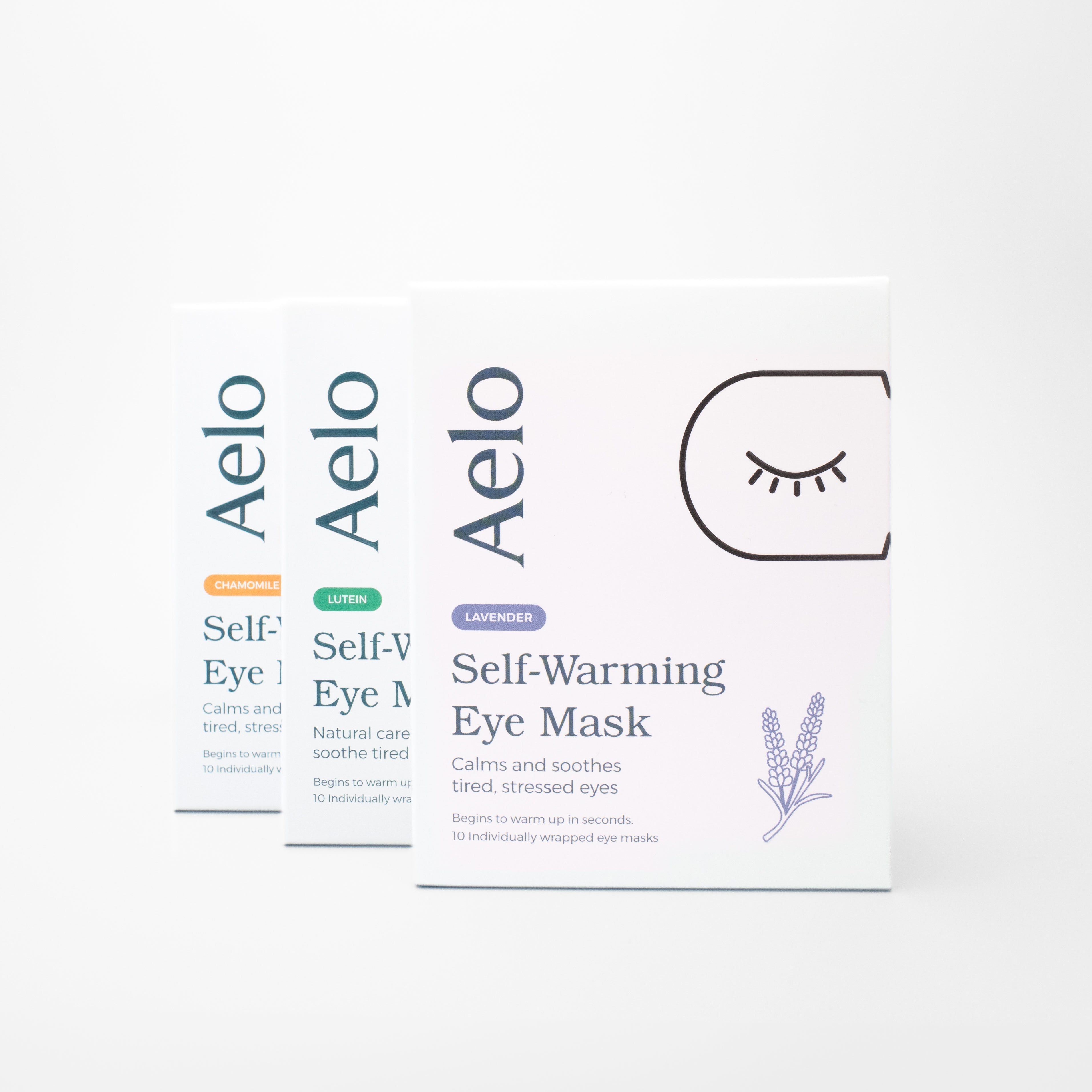 Triluxe Fragrance Collection | Self Heating Eye Mask (30 Masks)