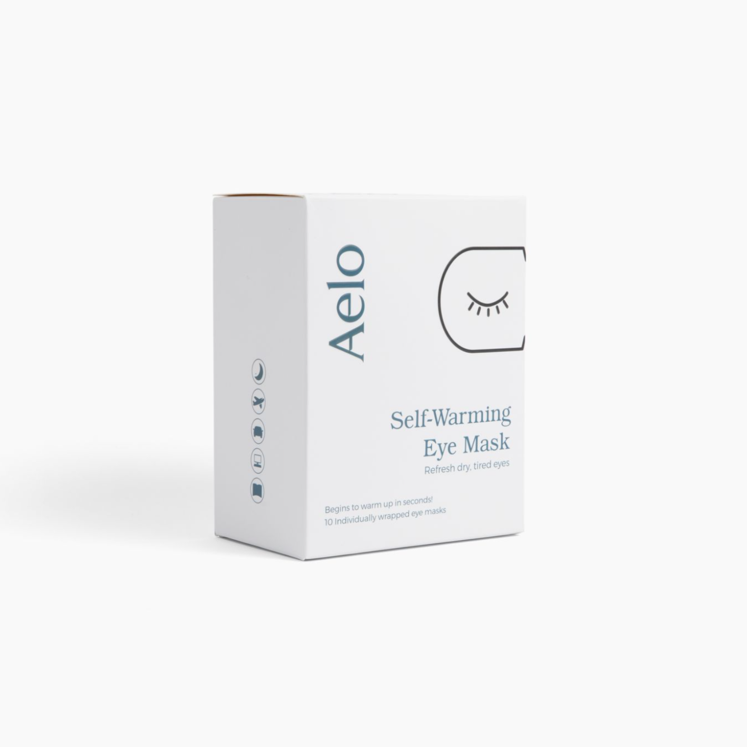 Aelo Heated Eye Mask Packaging