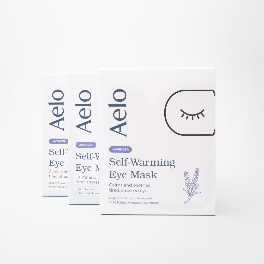 NEW Self Heating Eye Masks with Lavender (30 Masks)