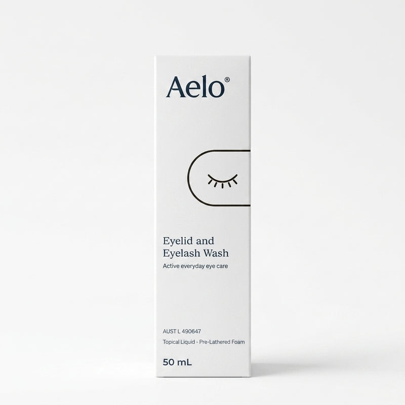 Box of Aelo Eyelid and Eyelash Wash