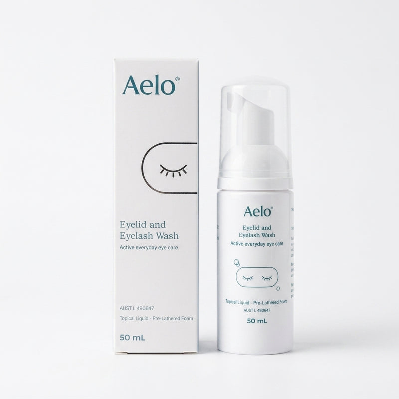 Box of Aelo Eyelid and Eyelash Wash